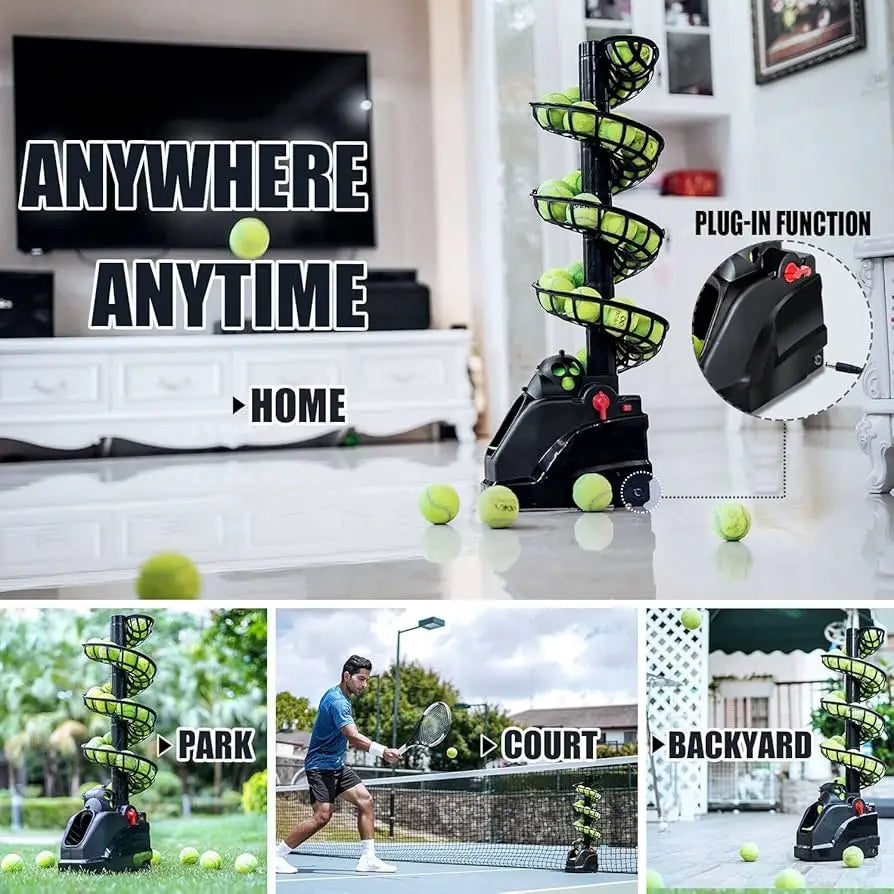 πΎ Portable Tennis & Padel Serving Machine β Slide Rail Ball Feeder