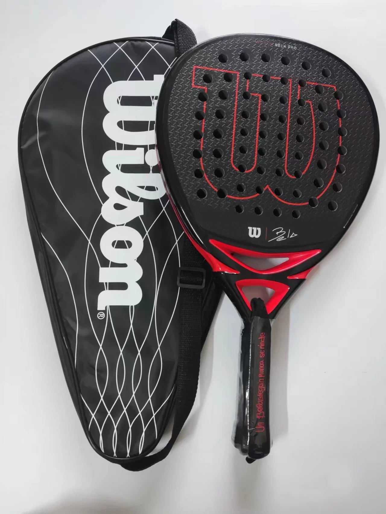 š Wilson Professional Padel Racket ā Carbon Fiber Diamond Shape + EVA Memory Foam Core