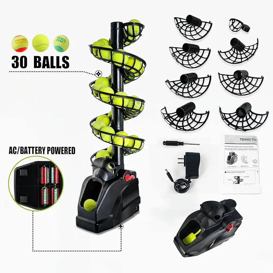 πΎ Portable Tennis & Padel Serving Machine β Slide Rail Ball Feeder