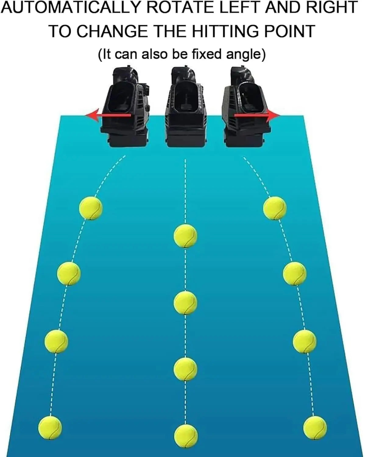 πΎ Portable Tennis & Padel Serving Machine β Slide Rail Ball Feeder