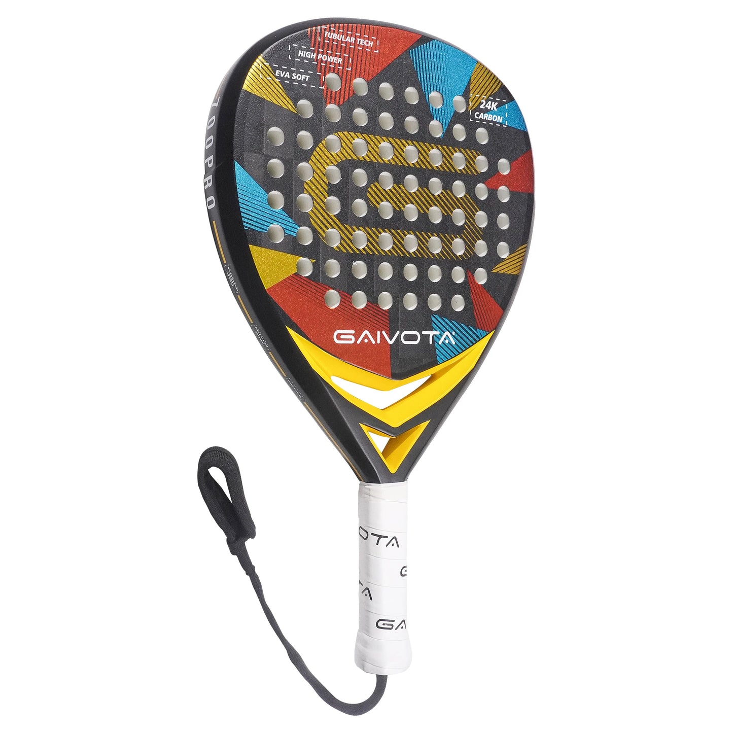 🛡️ GAIVOTA 700PRO Padel Racket – 24K Carbon Surface + High-Density EVA Core