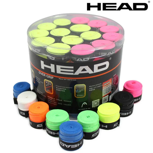 🏷️ HEAD Overgrip Tape – 60pcs Anti-Slip Sweatband Wraps for Tennis & Padel