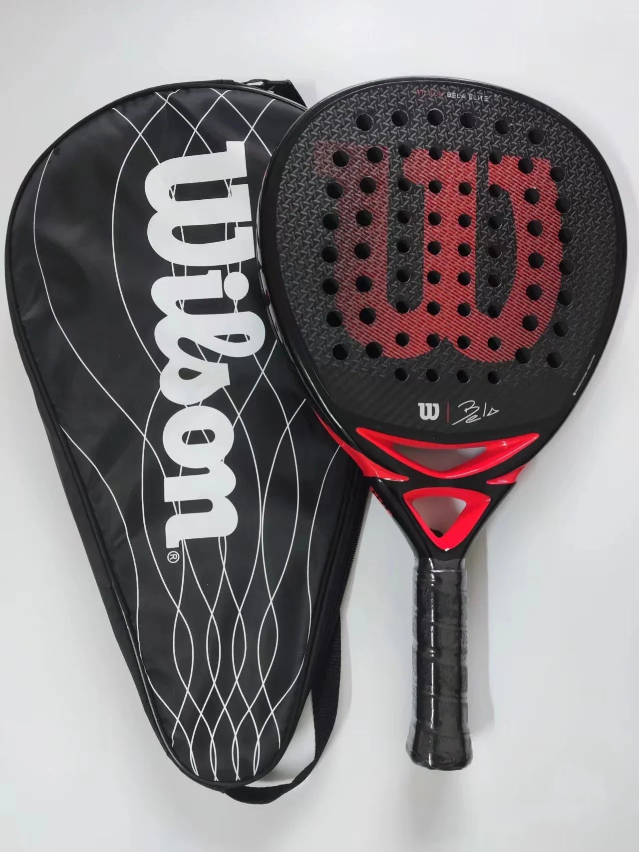 💎 Wilson Professional Padel Racket – Carbon Fiber Diamond Shape + EVA Memory Foam Core