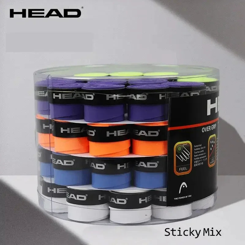 🏷️ HEAD Overgrip Tape – 60pcs Anti-Slip Sweatband Wraps for Tennis & Padel