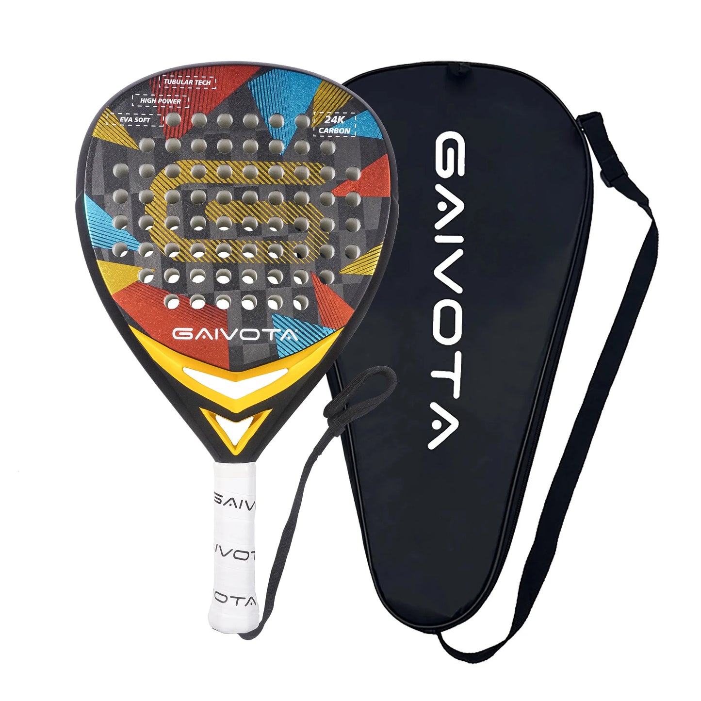 🛡️ GAIVOTA 700PRO Padel Racket – 24K Carbon Surface + High-Density EVA Core